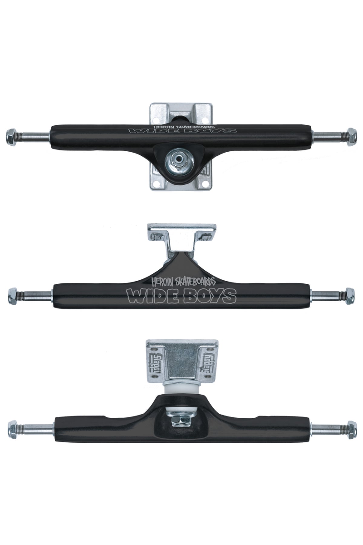 Slappy X Heroin ST1 Hollow Wide Boys Laser Etched Trucks (Set of 2)