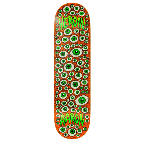 Heroin Aaron Eyes Skateboard Deck 8.75" full