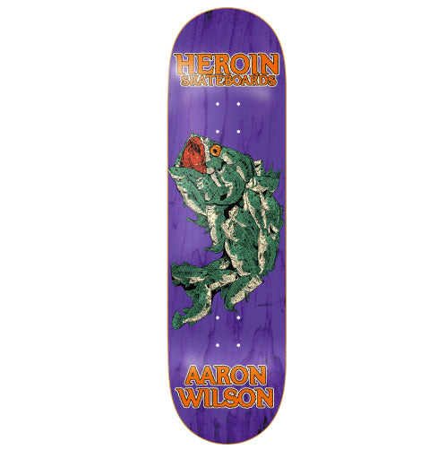 Heroin Aaron Fish Skateboard Deck 8.75" full bottom