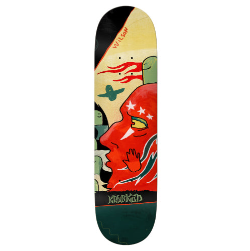 Krooked Wilson Three Star Skateboard Deck 8.5"