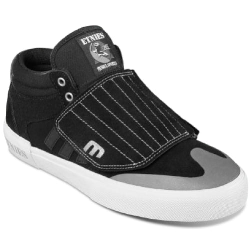 Etnies Windrow Vulc Mid X Andy Anderson Skateboarding Shoe - Black/White/Silver