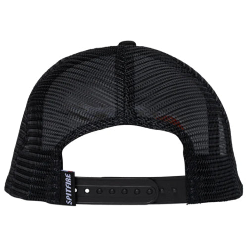 Spitfire Classic Wing Mesh Snapback Hat - Black back