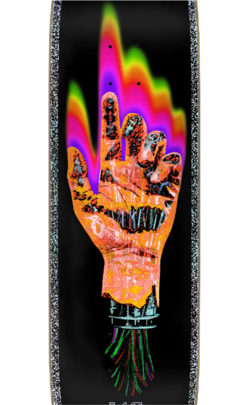 Santa Cruz Wooten Dystopia VX Skateboard Deck 8.5" bottom close