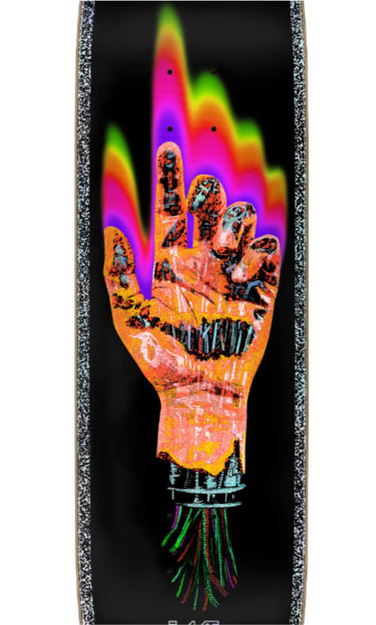 Santa Cruz Wooten Dystopia VX Skateboard Deck 8.5" bottom close