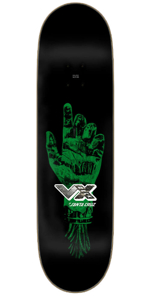 Santa Cruz Wooten Dystopia VX Skateboard Deck 8.5" top