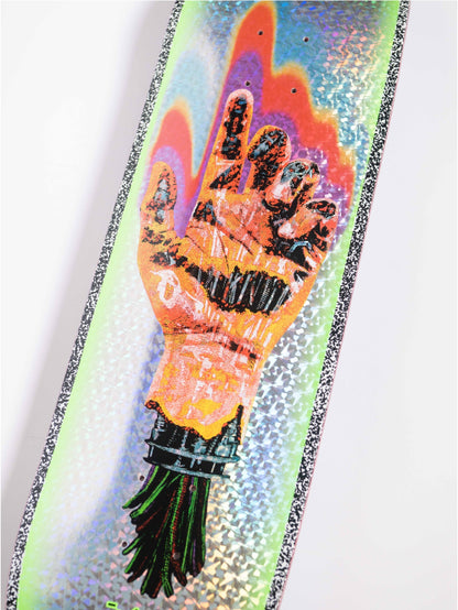Santa Cruz VX Wooten Dystopia Skateboard Deck 8.5" graphic close
