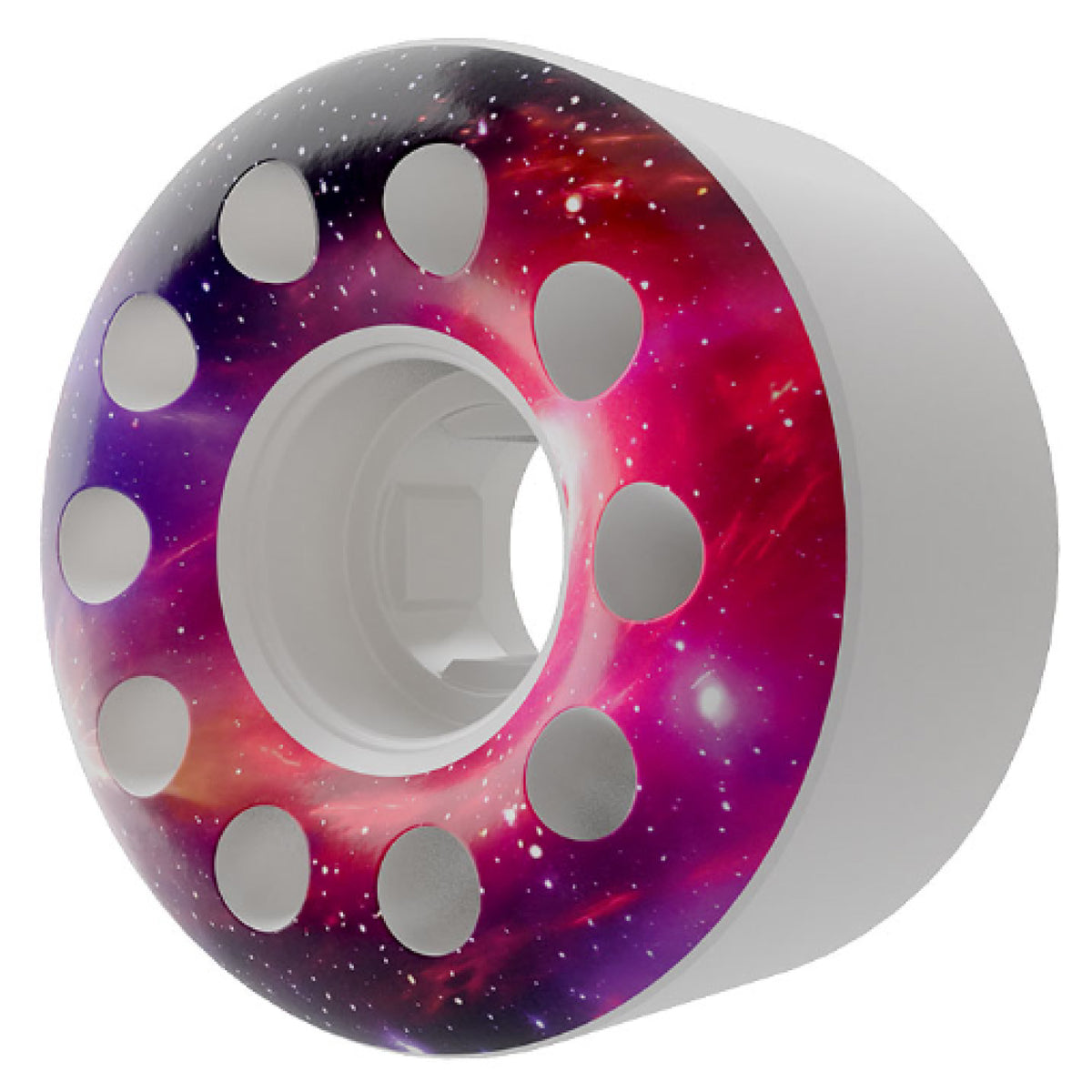 Slime Balls Worm Holes White Skateboard Wheels 58MM 97A profile