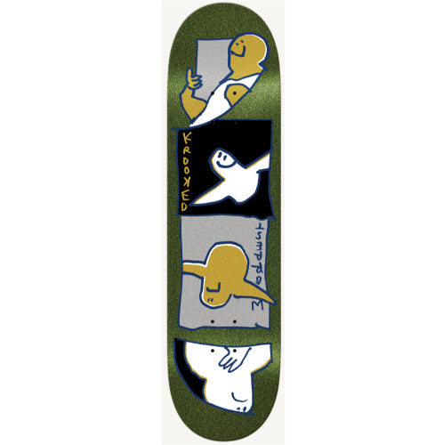 Krooked Worrest Gold Burd Skateboard Deck 8.3"