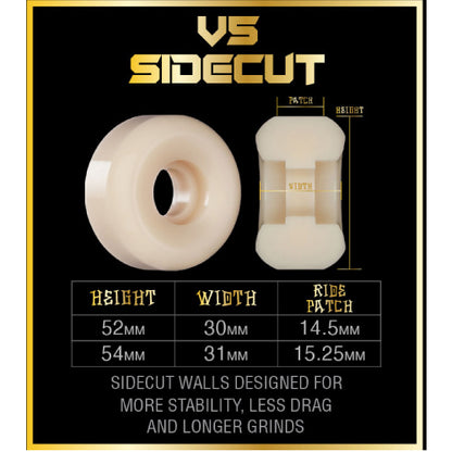 Bones X-Formula V5 Sidecut Head Rush Wheels 52MM 99A