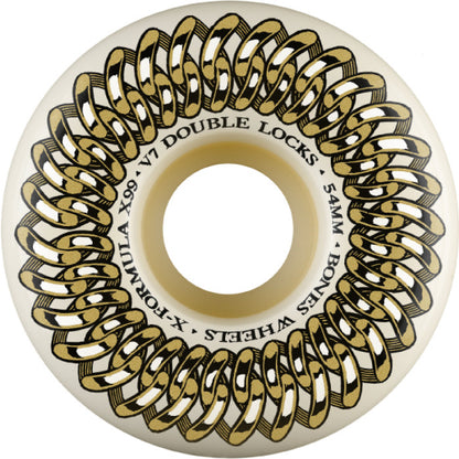 Bones XF V7 Double Lock Wheels 99A 54mm outside