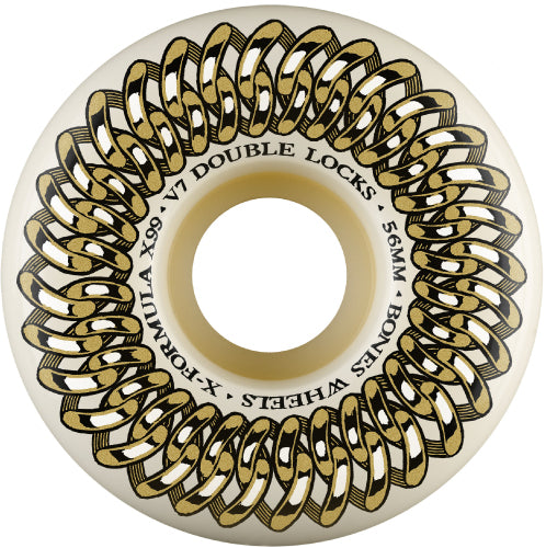 Bones XF V7 Double Lock Wheels 99A 56mm