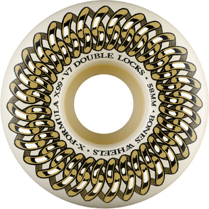 Bones XF V7 Double Lock Wheels 99A 58mm