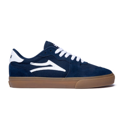 Lakai York Skate Shoe - Navy/Gum Suede