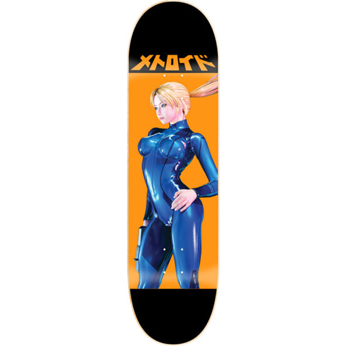 Hook-Ups Jeremy Klein Samus Zero Suit Skateboard Deck 8.5"