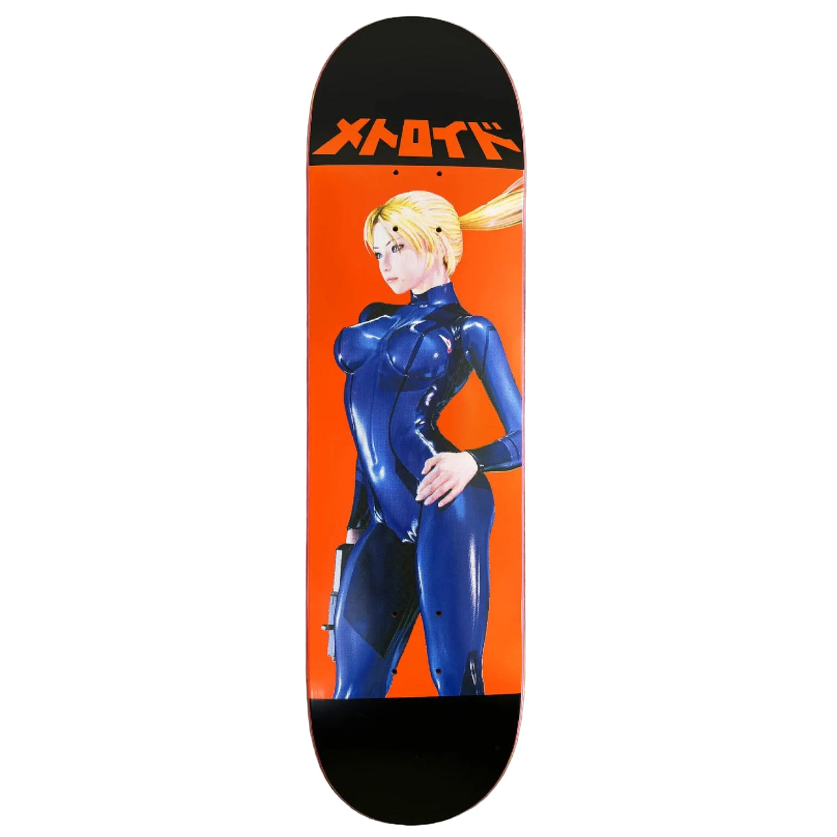 Hook-Ups Jeremy Klein Samus Zero Suit Skateboard Deck 8.5" full