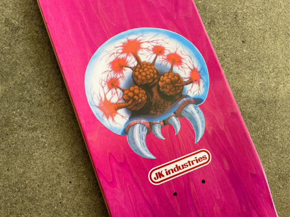 Hook-Ups Jeremy Klein Samus Zero Suit Skateboard Deck 8.5" top graphic