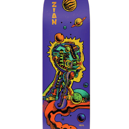Real Zion Artificial True Fit Skateboard Deck 8.38" graphic