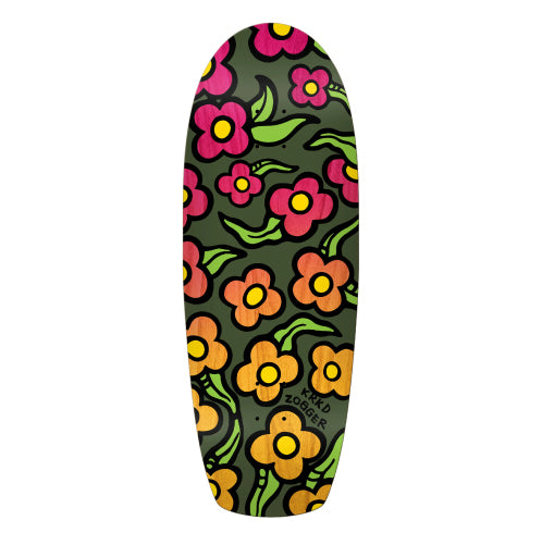 Krooked Team Zogger Wildstyle Flowers Skateboard Deck 10.75" full bottom