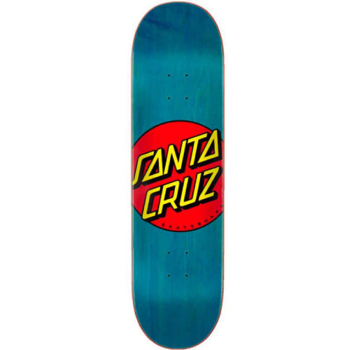 Santa Cruz Classic Dot Skateboard Deck Blue 8.5"