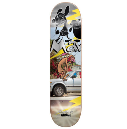 Almost Max Geronzi Pro X Ren & Stimpy Road Rage R7 Skateboard Deck 8.5"