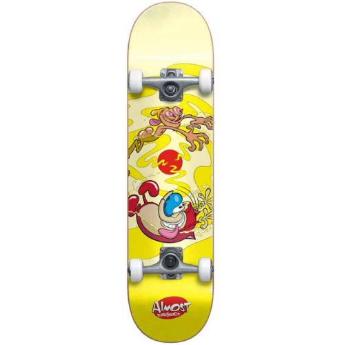 Almost X Ren & Stimpy Drain First Push Complete Skateboard 8.0"