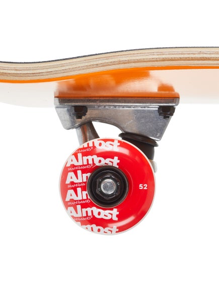 Almost Peace Out Complete Skateboard Orange 7.875"