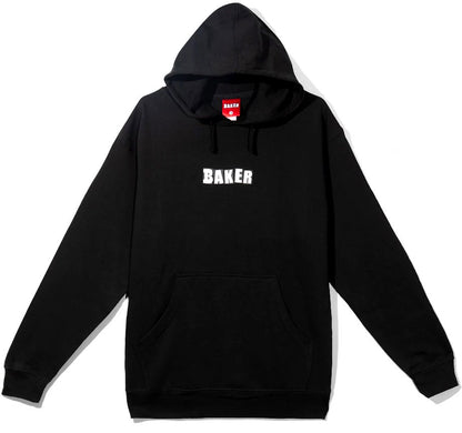 Baker Brand Logo Pullover Hooded Sweatshirt - Black