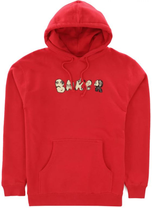 Baker Friends Pullover Hooded Sweatshirt - Red