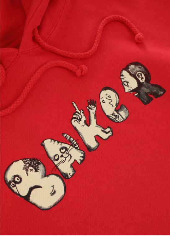 Baker Friends Pullover Hooded Sweatshirt - Red