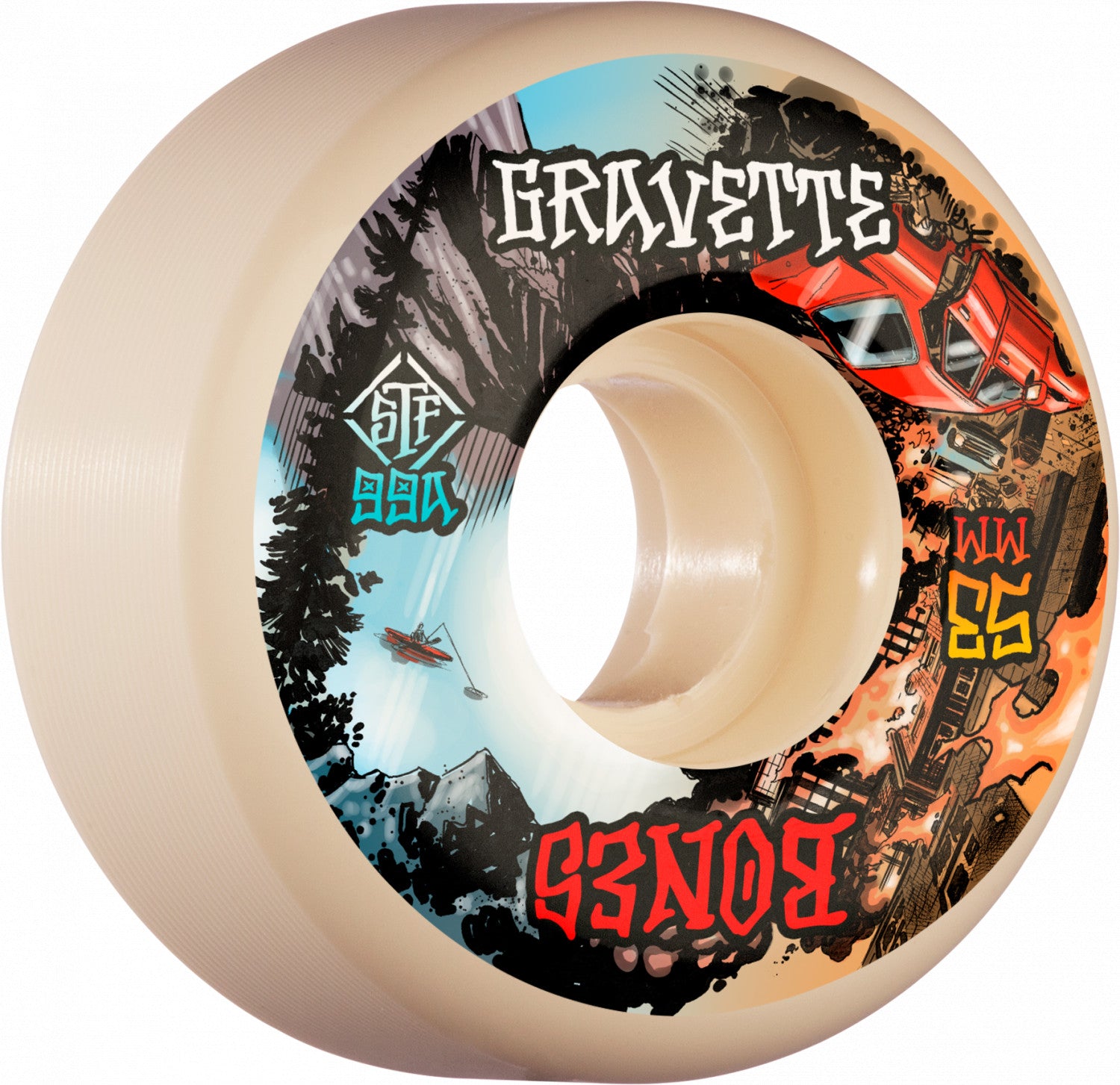 Bones STF David Gravette Pro Heaven & Hell V2 Locks Wheels 52MM