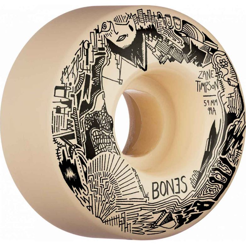 Bones STF Pro Zane Timpson Memorial V4 Wide Skateboard Wheels 54MM