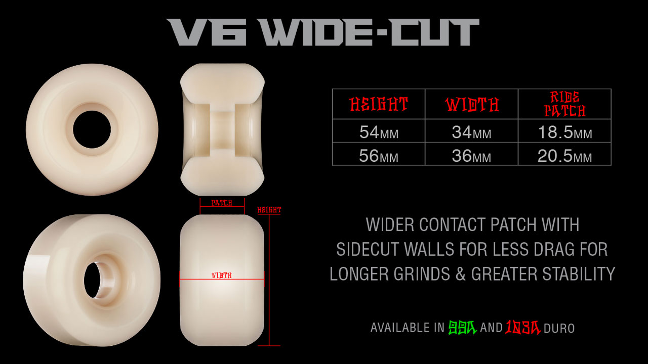 Bones STF Ryan Reyes Pro Pipin Hot V6 Wide-cut Wheels 54MM