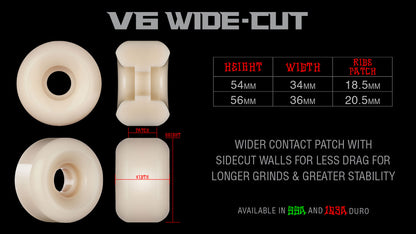 Bones STF Ryan Reyes Pro Pipin Hot V6 Wide-cut Wheels 54MM