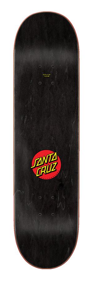 Santa Cruz Classic Dot Skateboard Deck Brown 8.375"