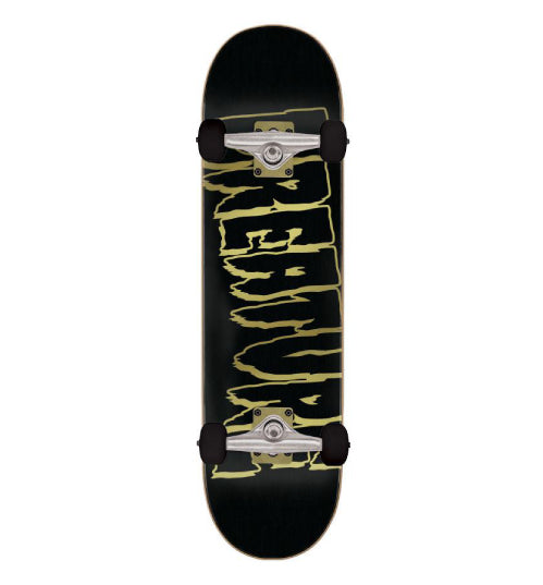 Creature Logo Outline Complete Skateboard Black Gold 8.25"
