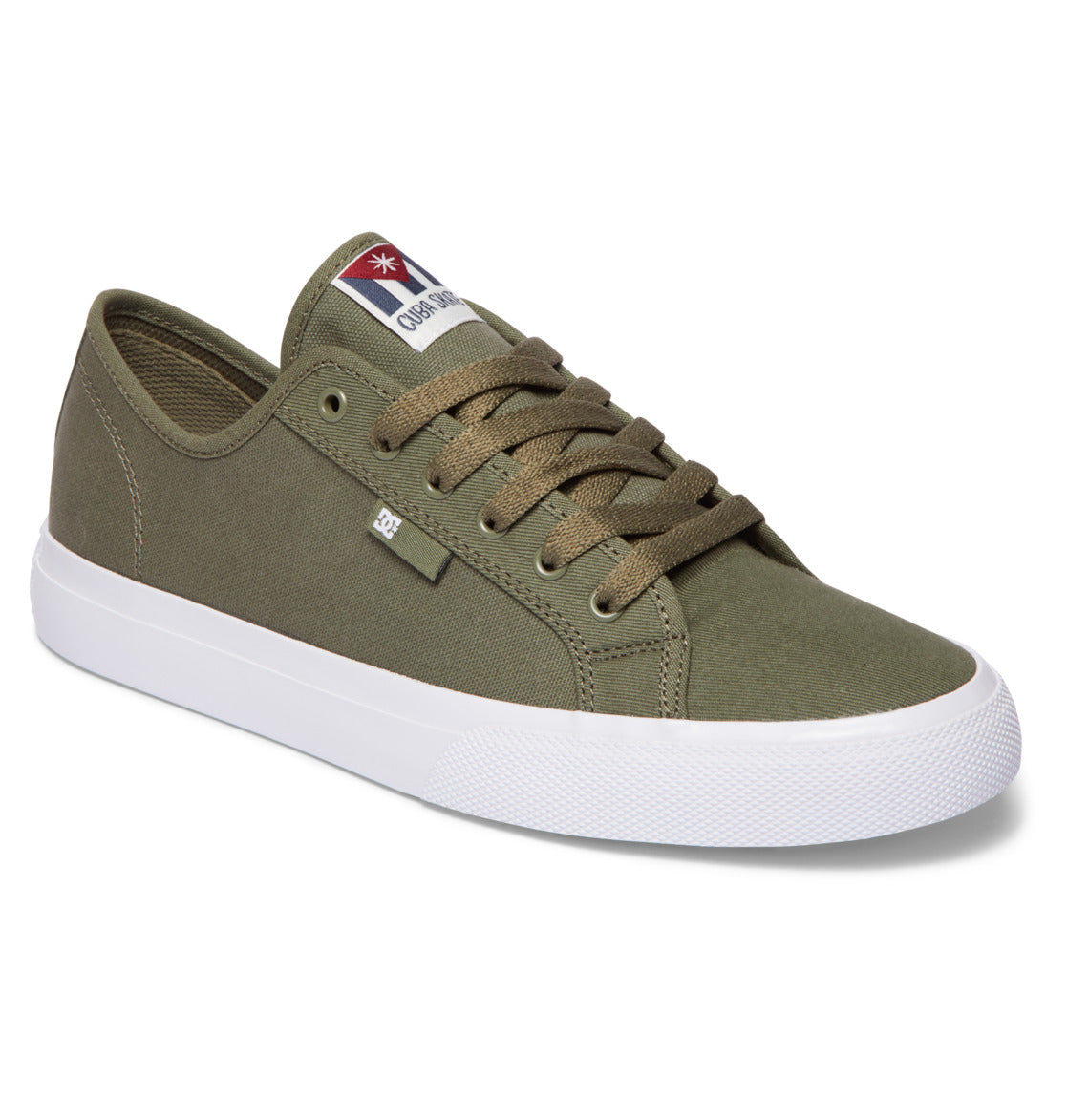 DC Manual Cuba Skate Canvas Shoes Army/Olive