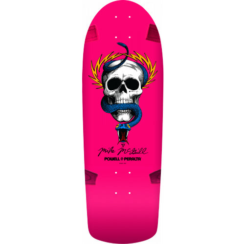 Powell Peralta Pro Mike McGill Skull and Snake Pink Skateboard Deck 10"