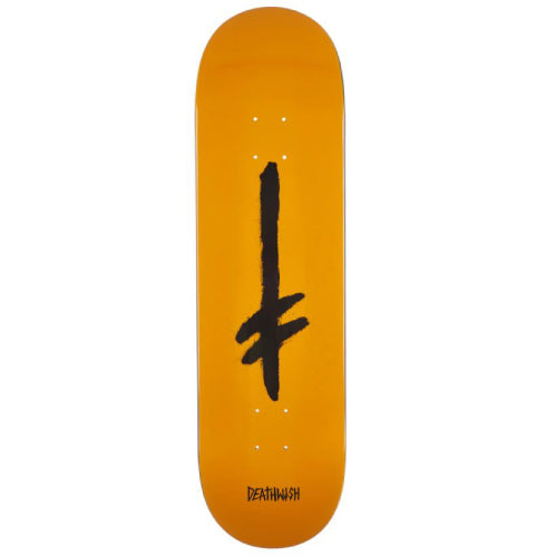 Deathwish Credo Orange, Black Dip Skateboard Deck 8.5"