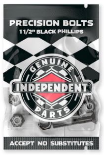 Independent Phillips Cross Bolts Hardware Black 1.5"