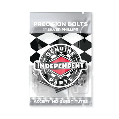 Independent Phillips Precision Bolts Hardware Black, Silver 1"