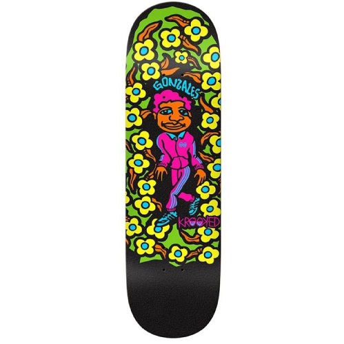 Krooked Mark Gonzales Pro Sweatpant Blacklight Skateboard Deck 8.5"