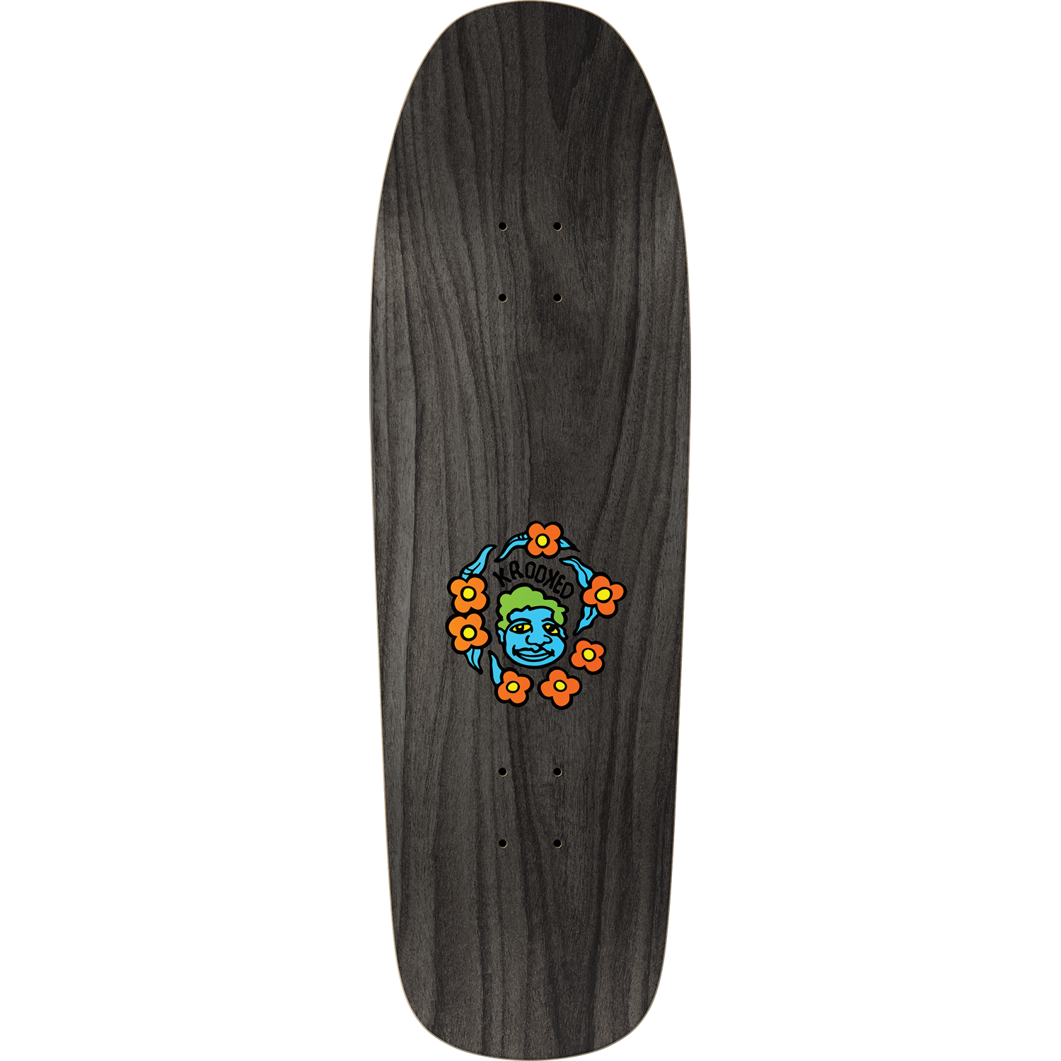 Krooked Mark Gonzales Sweatpant Blacklight Shaped Skateboard Deck 9.81"