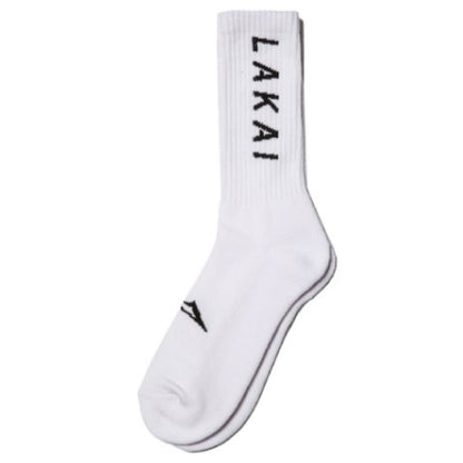 Lakai Simple Crew Socks White