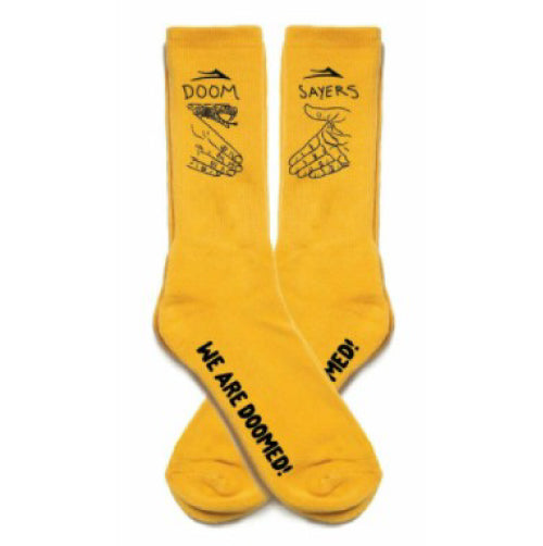 Lakai X Doomsayers Crew Socks Yellow