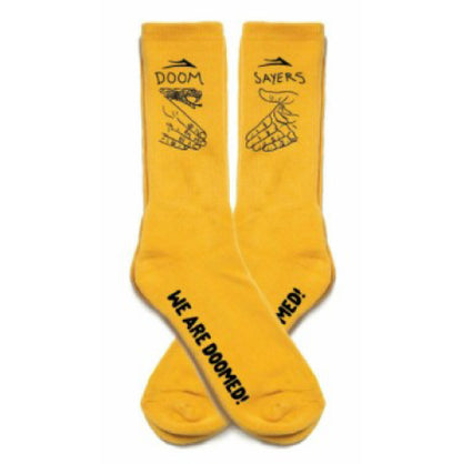 Lakai X Doomsayers Crew Socks Yellow