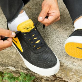 Lakai Manchester Doomsayers Black, Gold Suede