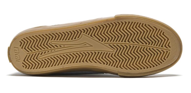 Lakai Griffin Fog Grey Suede with Gum Skateboard Shoe