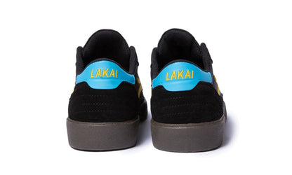 Lakai X Pacifico Cambridge Black, Cyan, Yellow, Gum Suede Skateboarding Shoe