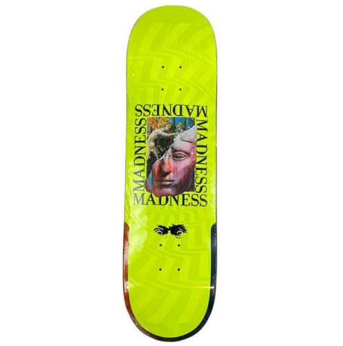 Madness Labotomy R7 Neon Yellow Skateboard Deck 8.5"