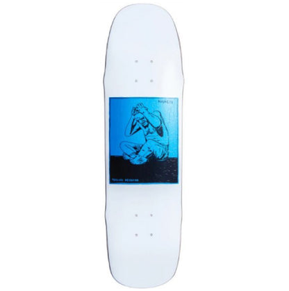 Madness Stressed R7 Shaped Skateboard White Deck 8.5"